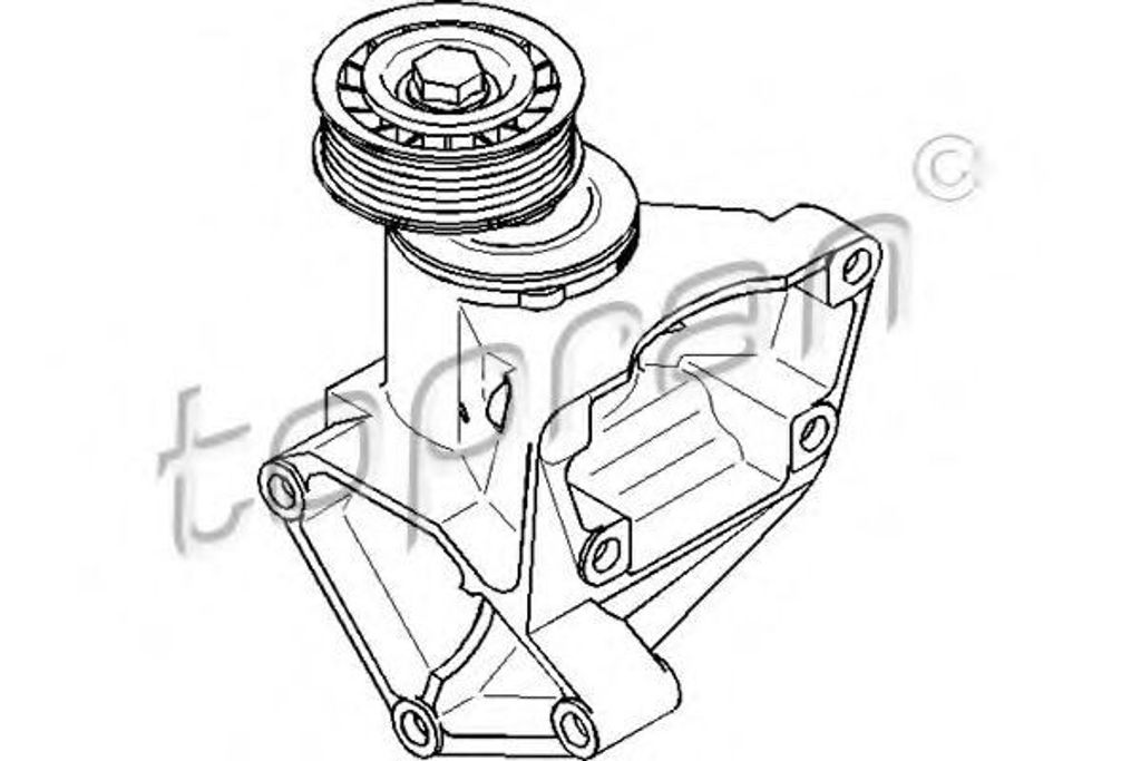 TOPRAN 302 411 Riemenspanner Keilrippenriemen für FORD FOCUS (DAW, DBW)