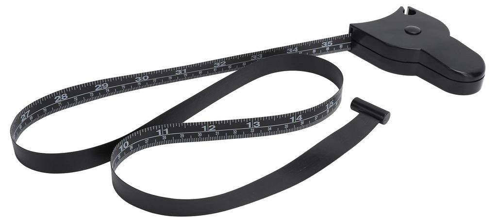 150 cm / 60 Zoll Körpermaßband zur präzisen Messung von Taille, Kopf, Hüfte und Beinen, einziehbar, schwarz