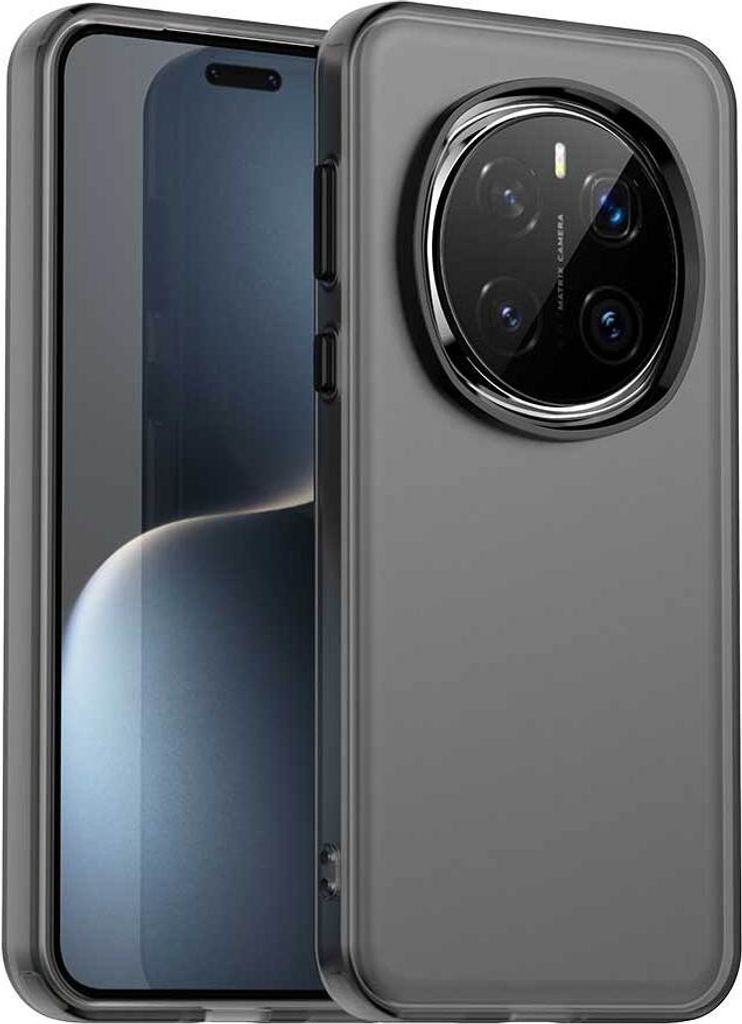 Handyhülle für Honor Magic 7 Pro Schlank Durchscheinend Matt Stoßfest Schutzhülle Schwarz