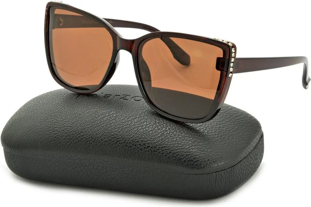 Lunettes de repos anti-lumière bleue monture œil de chat gris et doré