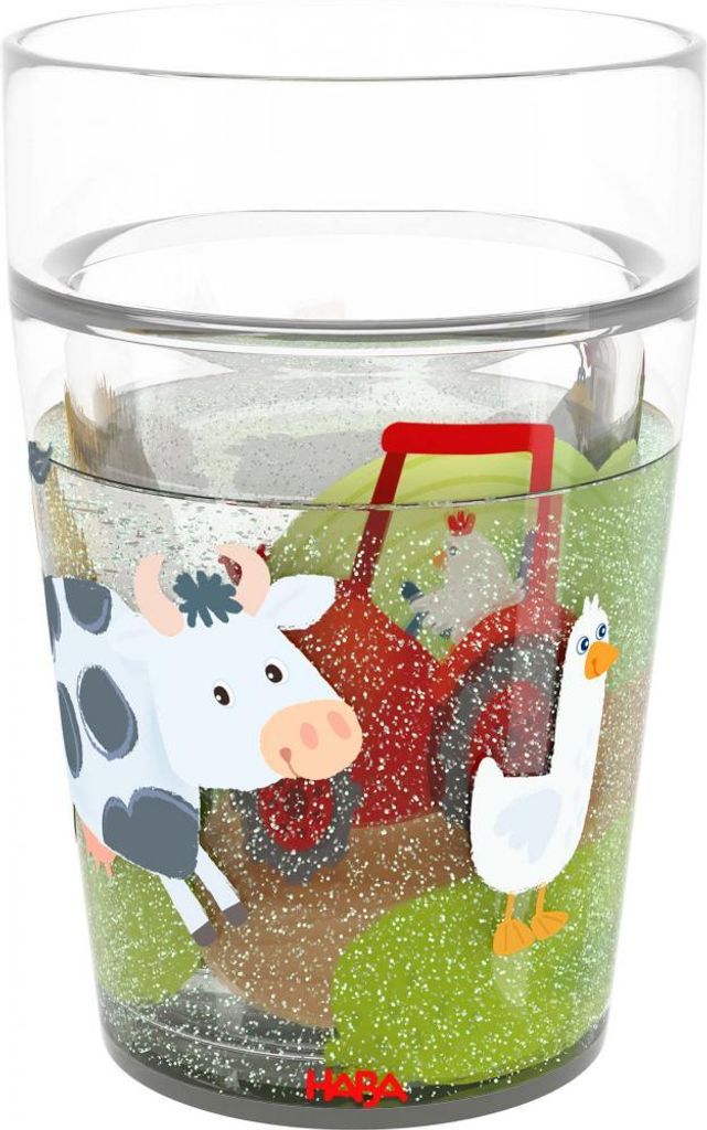 HABA Essen & Trinken Becher Glitzerbecher Bauernhof 2012447002