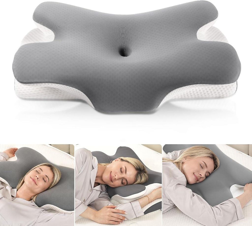 MULISOFT Nackenkissen Memory Foam Kissen, Ergonomisches Produktbild 