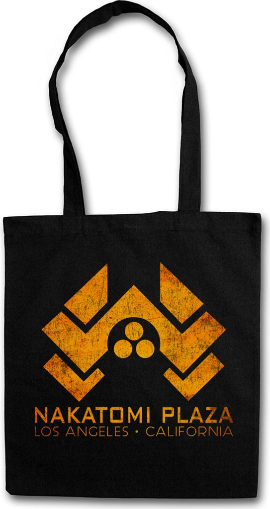 Urban Backwoods Nakatomi Plaza Sign, Stofftasche, Farbe: Schwarz