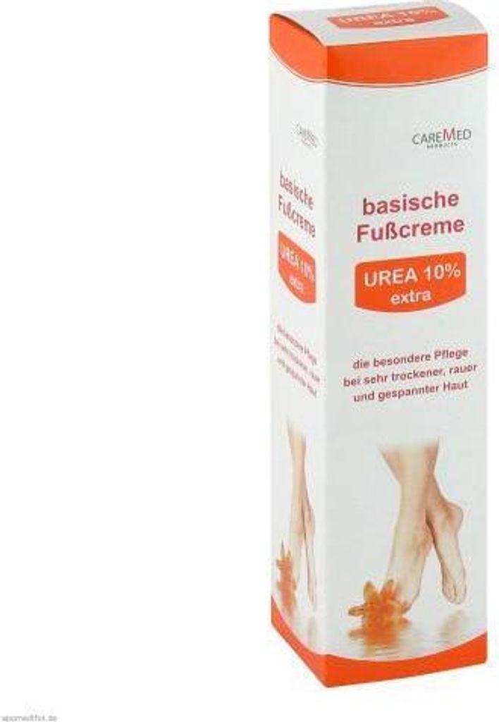 CAREMED Urea 10 % extra basische Fußcreme, 150 ml Creme