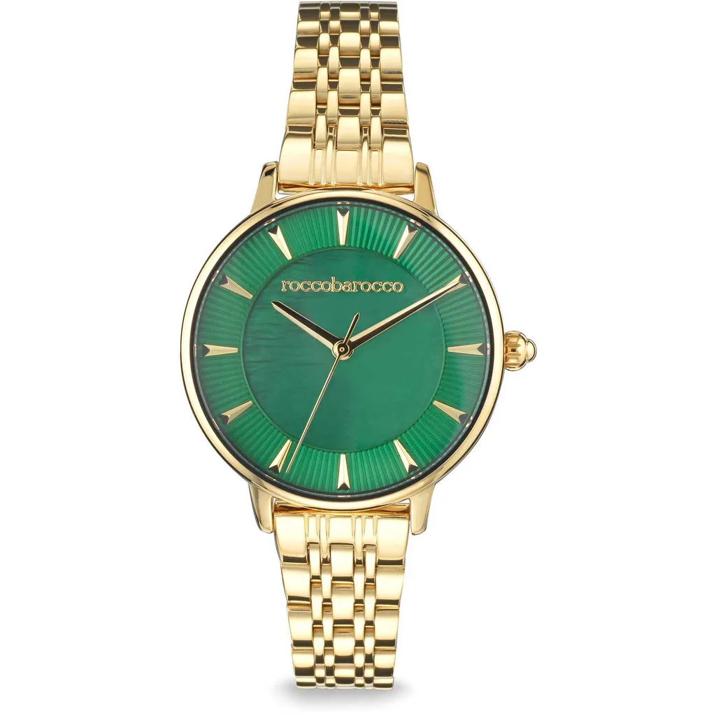 RoccoBarocco Oro Snello Donna - Orologio Solo Tempo Dorato Fashion