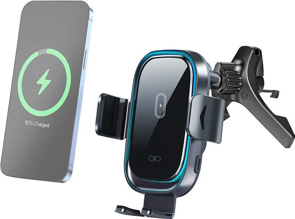 Chargeur Induction 15W Recyclé avec Fixation Airvent pour Smartphone QI