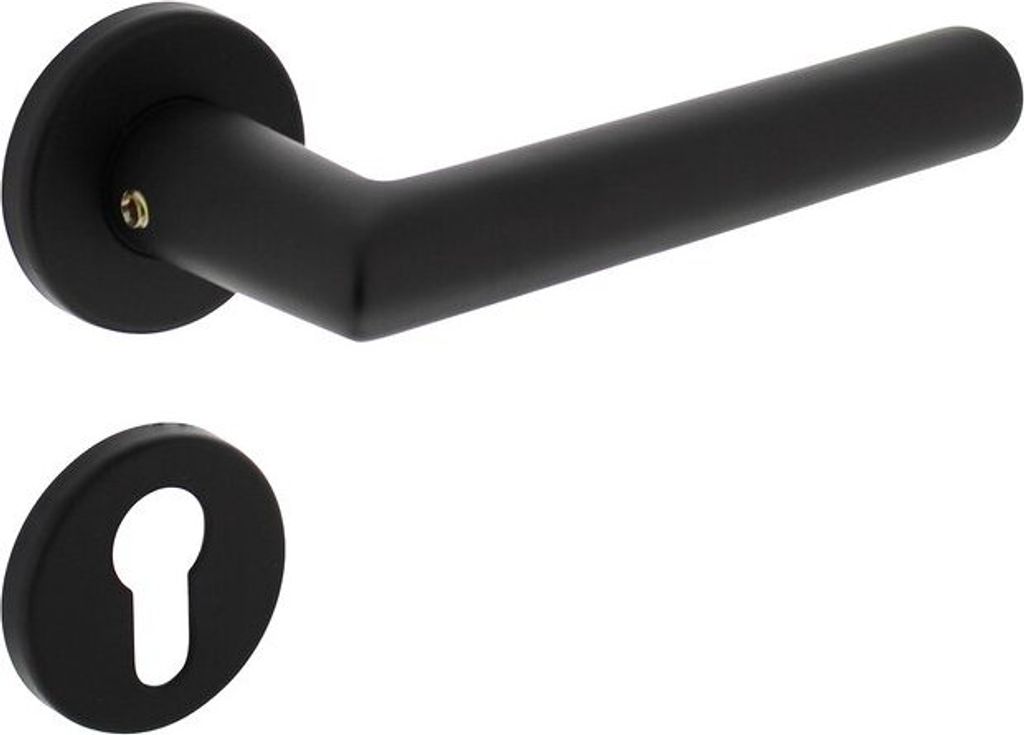 Türdrücker Broome auf Rosette ø52x7 mm mit PZ-Rose