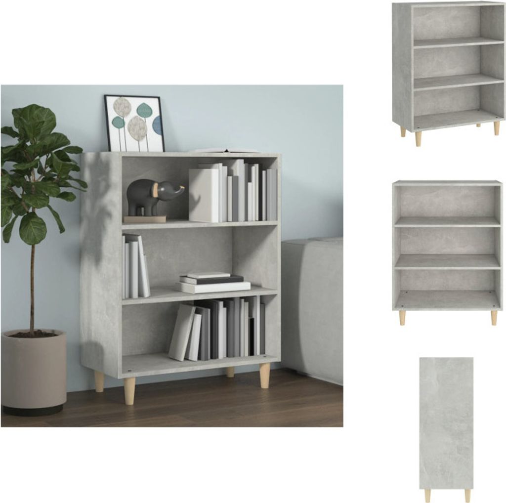 vidaXL Sideboard Betongrau 69,5x32,5x90 cm Holzwerkstoff - Sideboards
