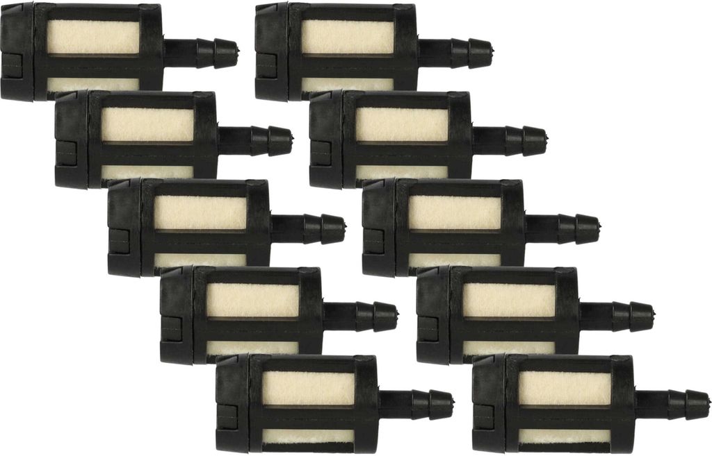 vhbw 10x Kraftstofffilter kompatibel mit Husqvarna 5382, 5380 Gartengeräte z.B. Motorsäge Motorsense