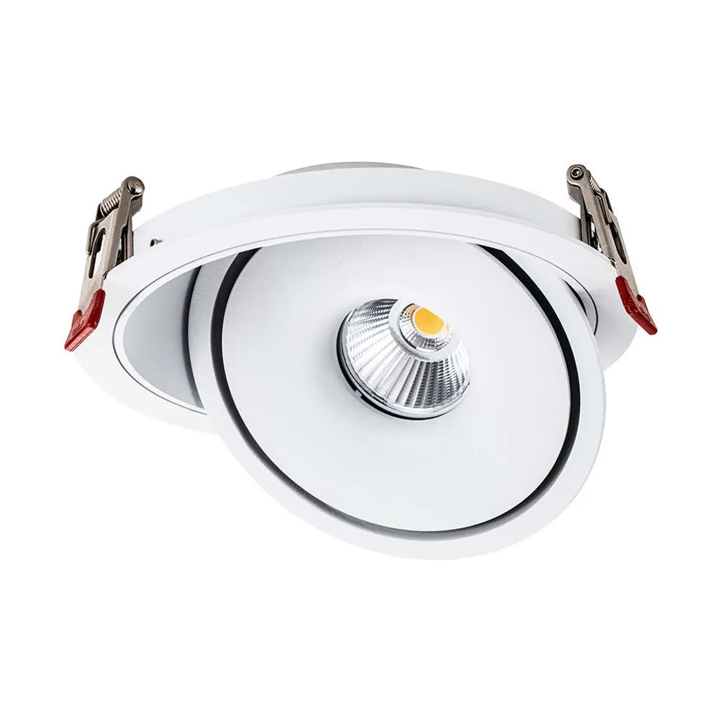 Downlight LED orientable 20W 1408 Lm IP20 3-en-1 avec blanc réglable
