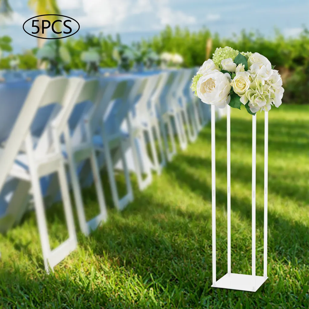 Vase de Fleurs en Métal Stable : Solution Déco pour Table de Mariage
