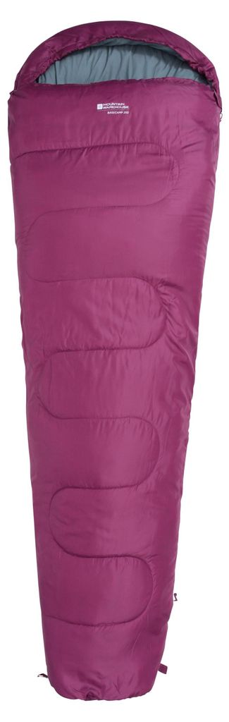 Mountain Warehouse - Herren/Damen Unisex Mumienschlafsack "Basecamp 250", Sommer MW1845 (Einheitsgröße) (Beerenrot)