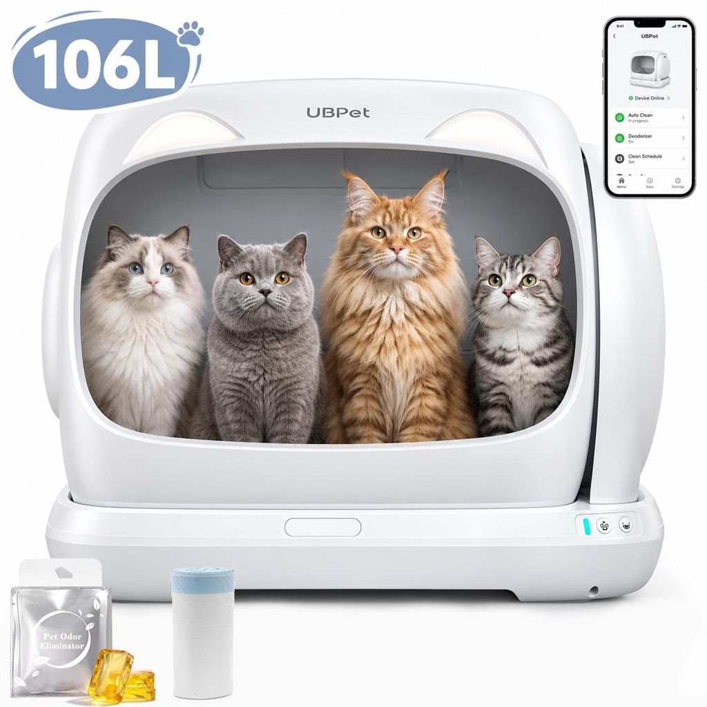 UBPet C42 Automatische Katzentoilette XXXL 106L, Produktbild 