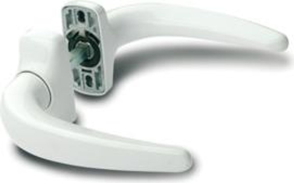 Doppelter Türdrücker Horus 2051I FAPIM Vierkant 8 mm - Weiß 9016 - 2051_QX