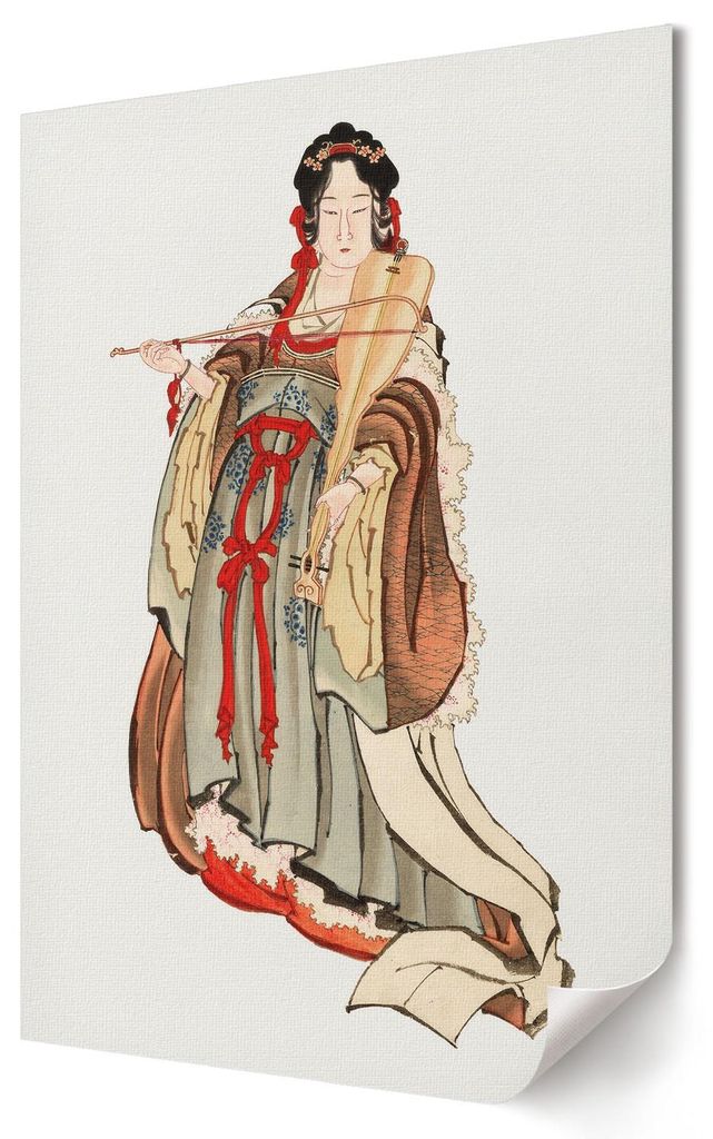 Benten- Kunstdruck A1 (59x84 cm) - Japanisch, ausdrucksstark, künstlerisch- Wandbild für Wohnzimmer Schlafzimmer & Flur, Modernes Poster Wanddeko...