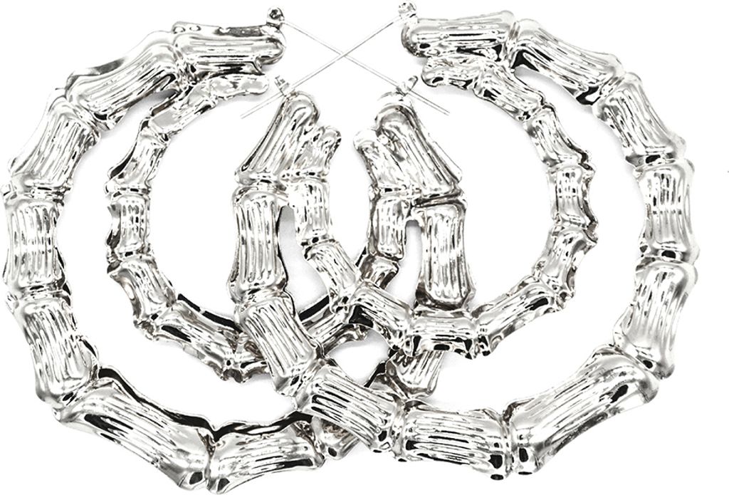 Mode Frauen Bambus Gelenke Dreieck Herz Ohrringe Party Statement Schmuck Geschenk-6#