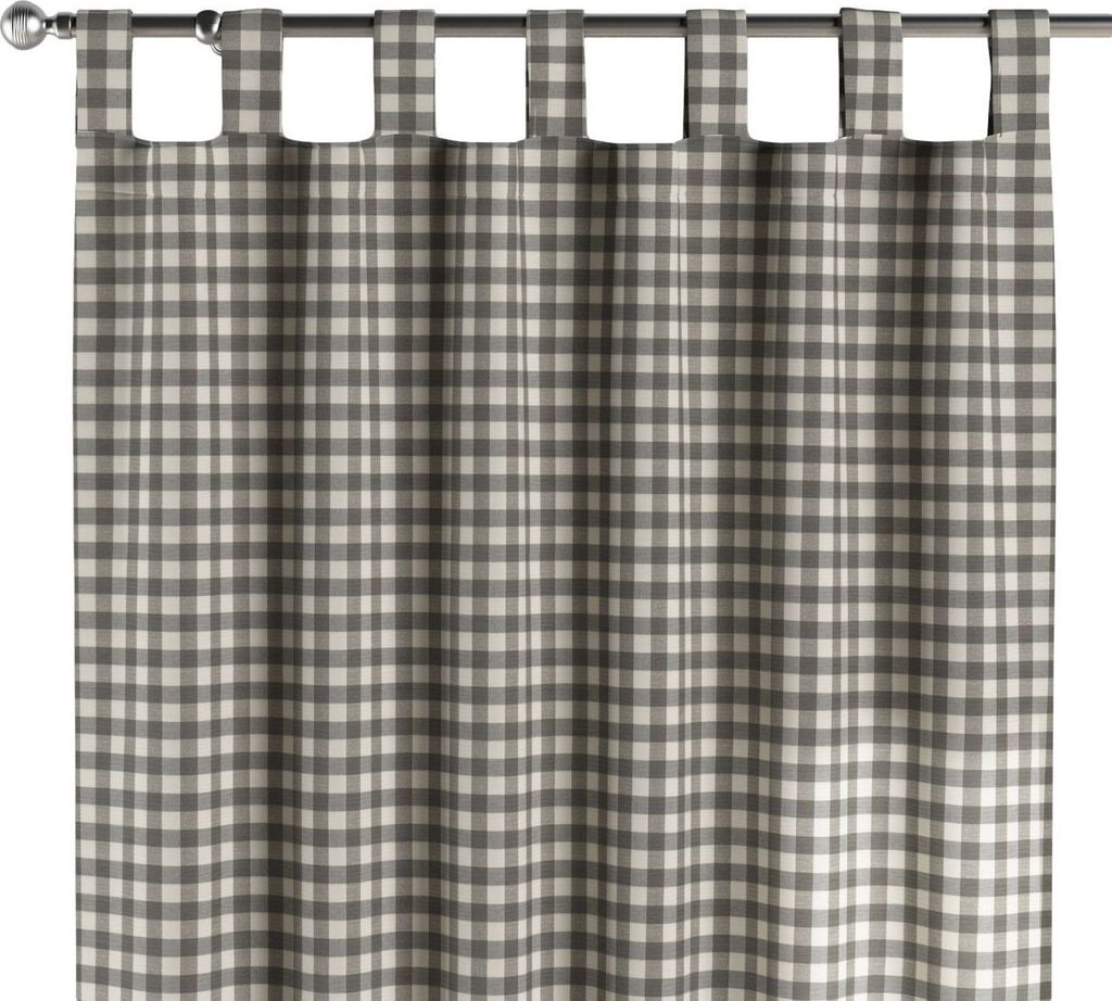 Dekoria Schlaufenschal, grau-ecru , 130 x 245 cm