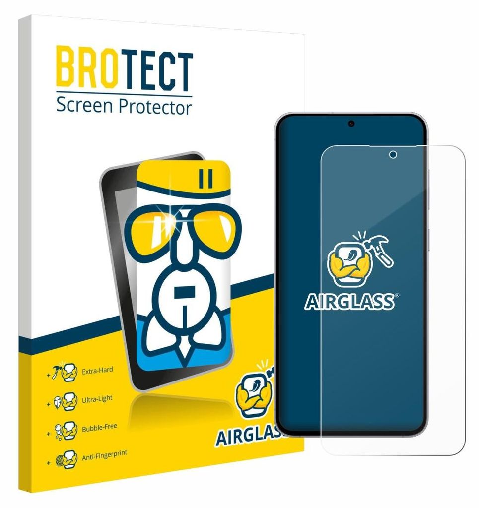 BROTECT Schutzglas für Samsung Galaxy S25 FE Enterprise Edition Schutzfolie Panzer Folie Glas Display Schutz klar
