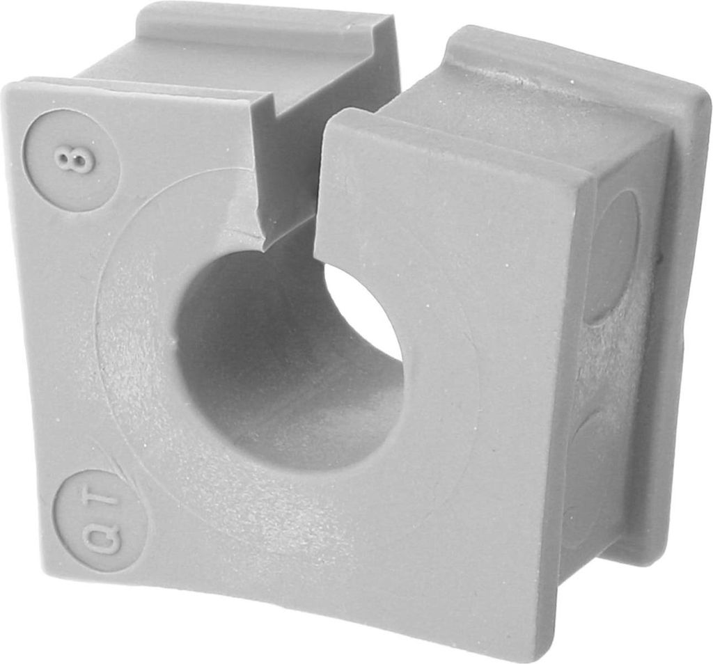 icotek Kabeltülle QT klein Klemmbereich 8,0mm - 9,0mm Temperaturbereich -40°C bis 90°C Farbe grau - 1 Stück