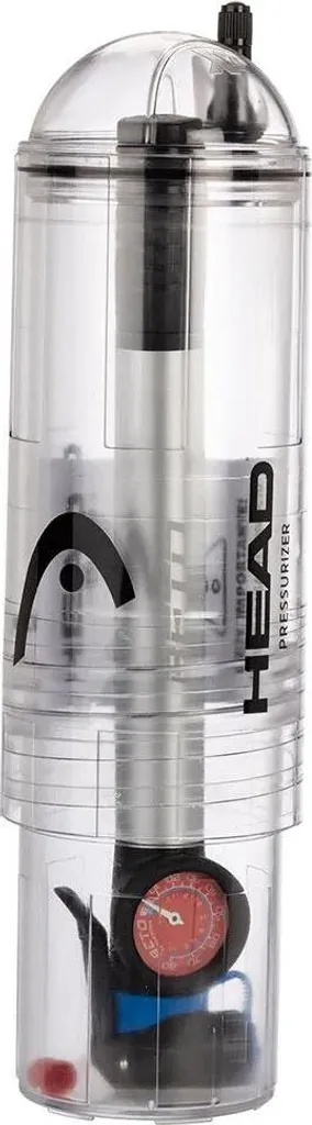 Head Racket X4 Pressuriseur de Balles de Tennis avec Pompe Transparent