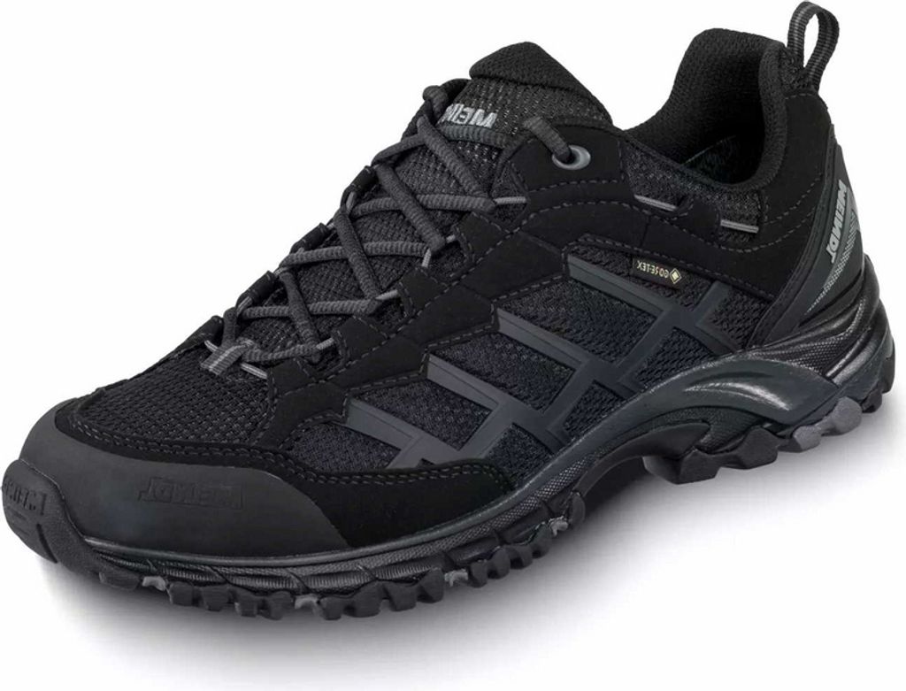 Meindl Caribe GTX Herren Trekkingschuhe Low Wanderschuhe schwarz 45