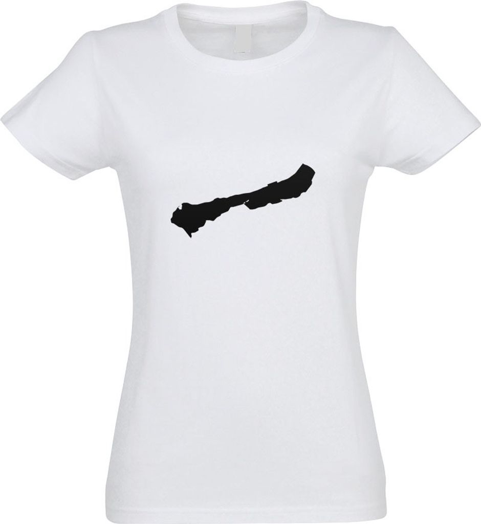 Kiwistar - T-Shirt tailliert - Damen - Weiss - Langeneß - Deutschland - Insel - mit Motiv Bedruckt - Funshirt Design - Sport - Freizeit - Damen - XL
