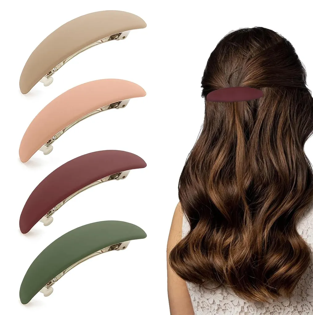 Barrettes anti-glisse pour cheveux fins lot de 4 fermetures automatiques
