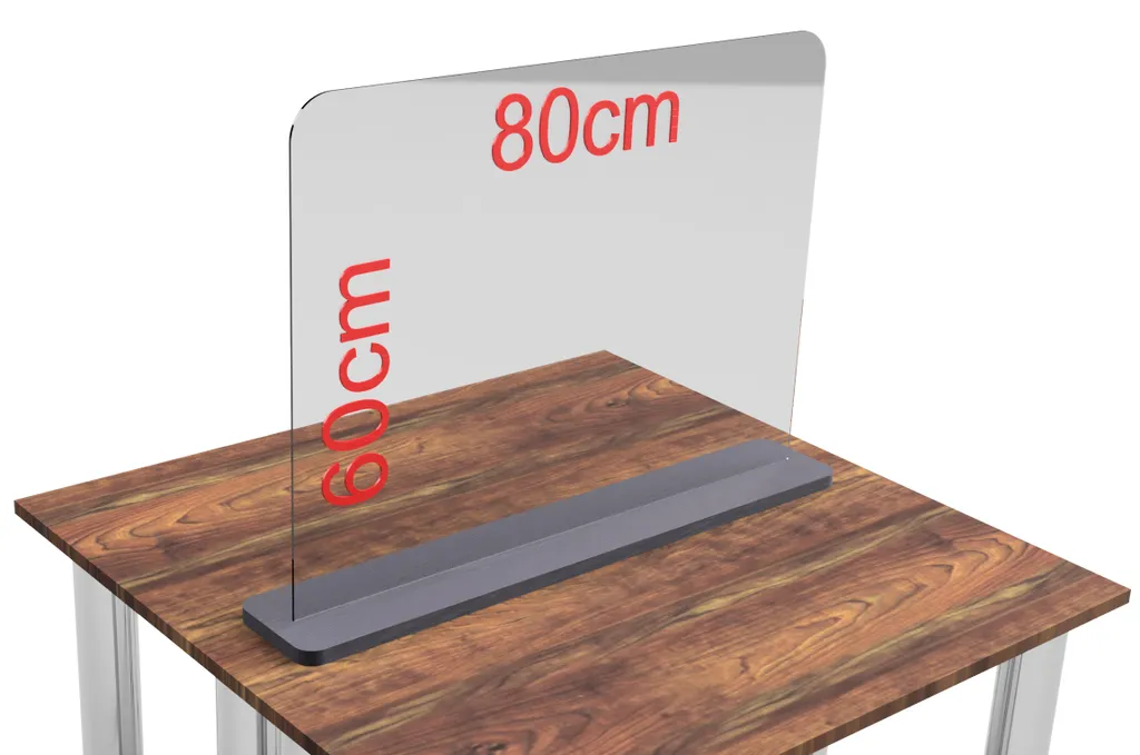 Plaque verre acrylique anti-postillons - Protection plexiglas robuste