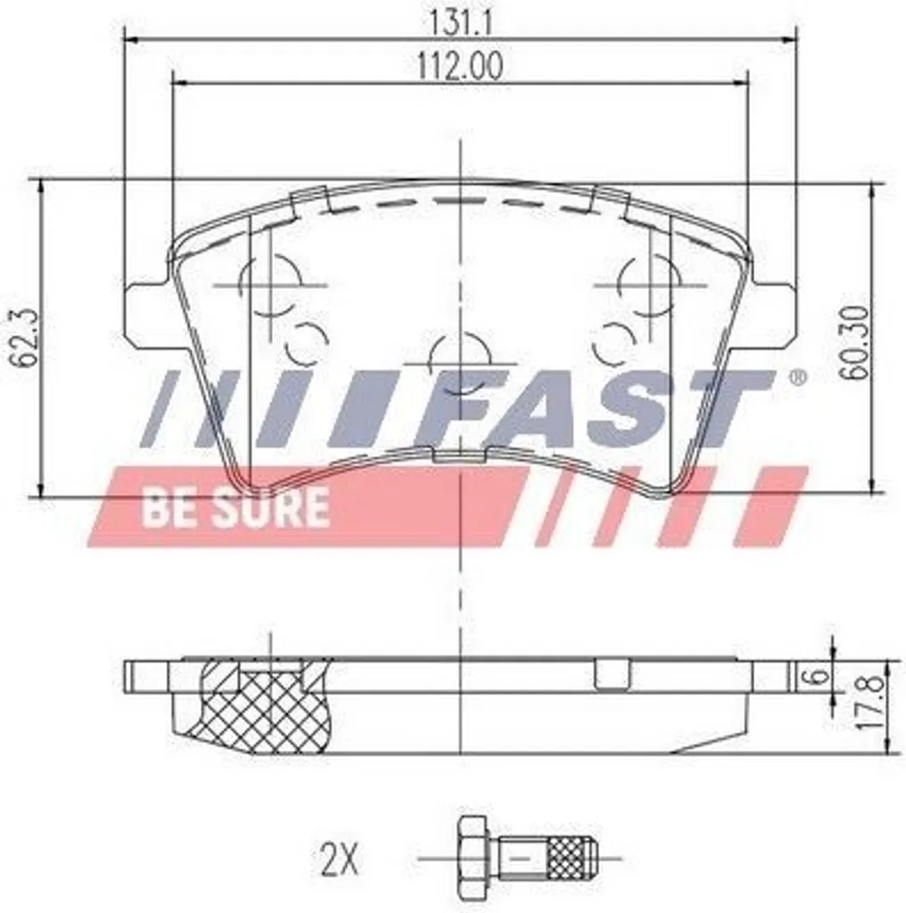 Support Pare-chocs FAST FT29527 pour Citan W415 et Kangoo OE 4154210310
