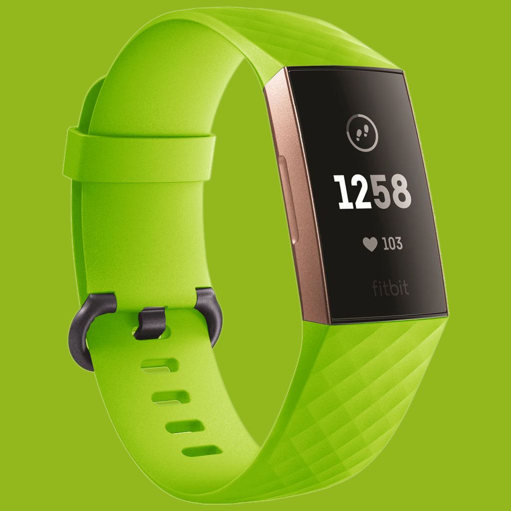 Für Fitbit Charge 3 Kunststoff Silikon Armband für Männer Größe L Schwarz-Pink 