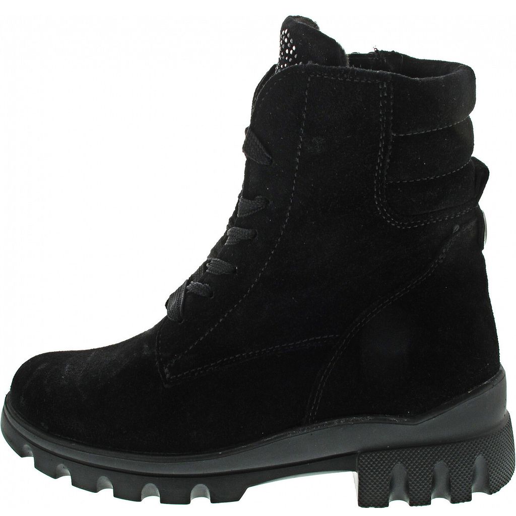 Waldläufer H-Megan Damen Schnürstiefel in Schwarz, Größe 5