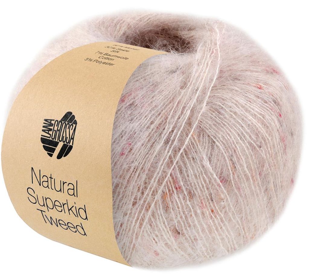 Lana Grossa - Natural Superkid Tweed 0613 hellbeige Produktbild 