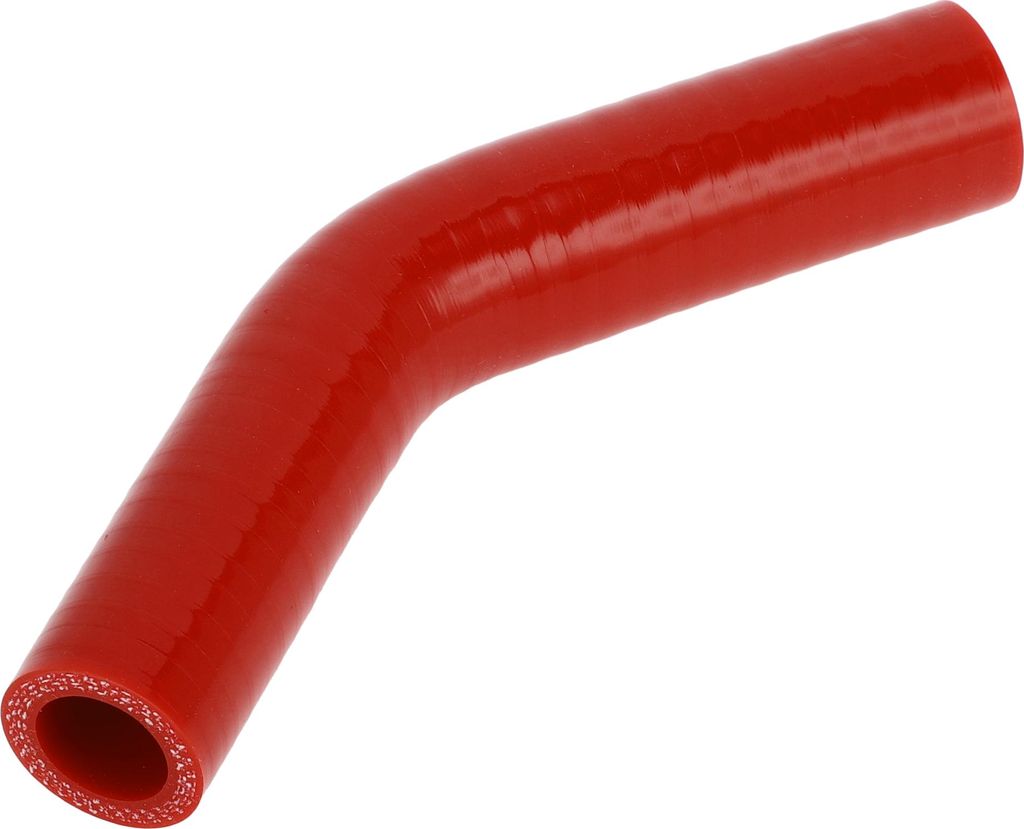 1 Stk. 19mm/0,75"-22mm/0,87" ID 90mm/3,54" Länge 45 Grad Roter Autosilikonschlauch Kühlmittelschlauch Universal.