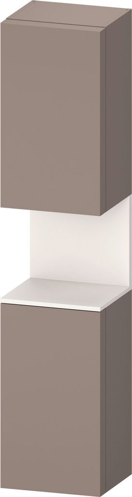 Duravit Qatego Hochschrank, Türanschlag rechts, 400x360x1760mm, Nische Weiß Supermatt, QA1346R84430000