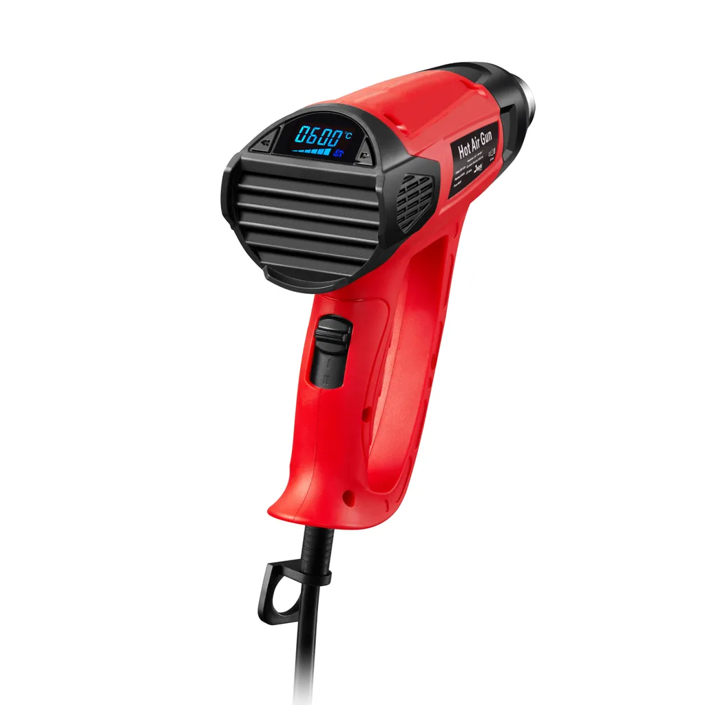 Pistola Termica 1800W con Display LCD – 600°C – 4 Ugelli – Delphi Tools con Valigetta