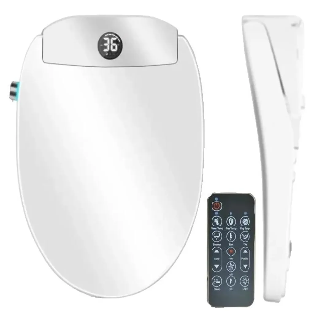 Siège WC Bidet à Eau Chaude avec Séchage et Couvercle Automatique 480mm