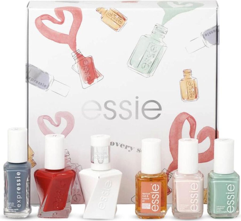 Essie Discovery Set Nail Enamel - Vegan Glossy Shine Finish With 99 Mint Candy Apple, Expressie Air Dry, Gel Couture Rock The Runway, And Ballet Sl...