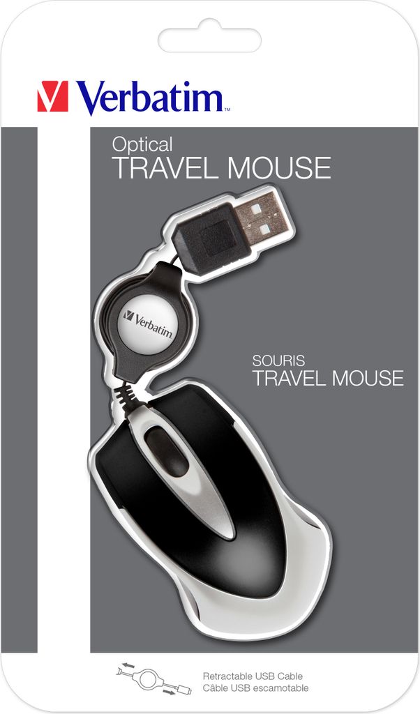 Verbatim Go Mini Optical Travel Mouse – Schwarz, Produktbild 