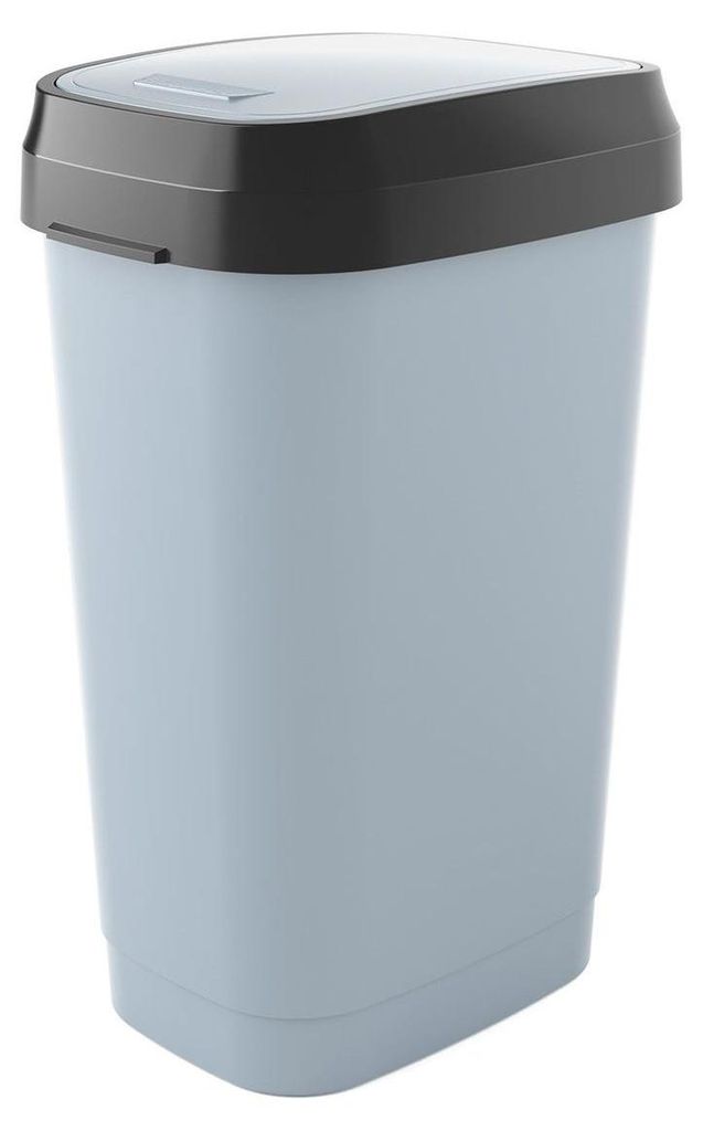 Poubelle Taille L 50 L 31 X 42 X H62 Cm Gris - Dual Swing - Image du produit 