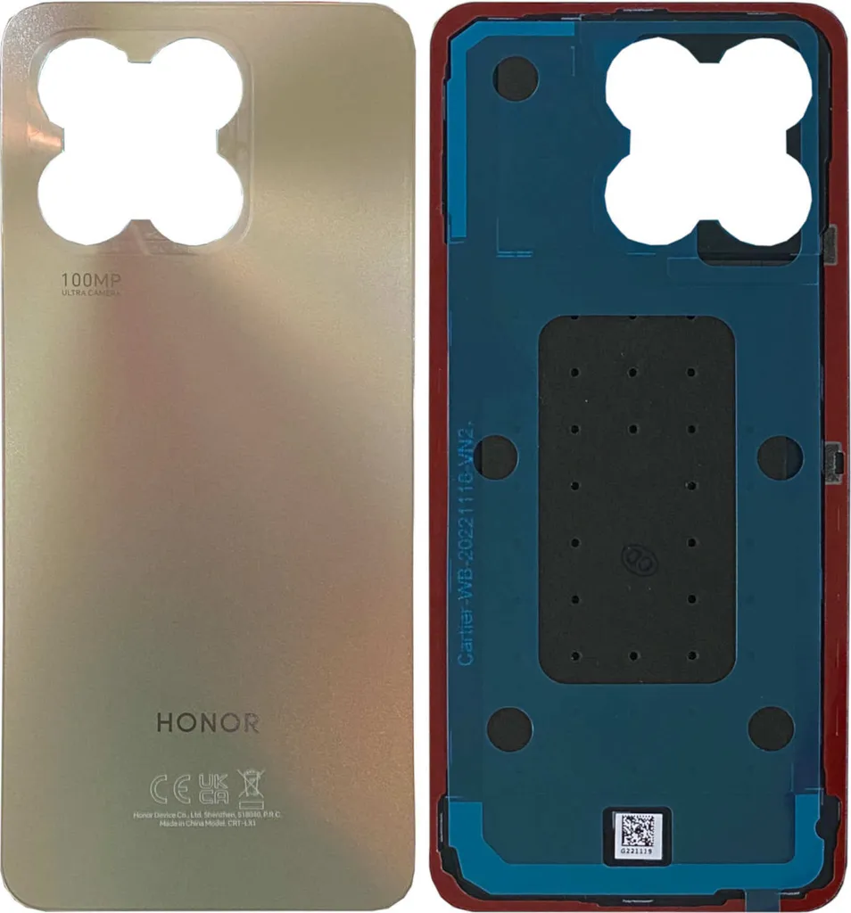 Couvercle Honor X8a Titanium Silver - Pièce détachée finition Premium