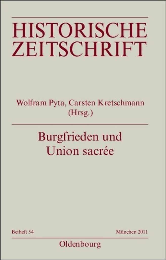 Burgfrieden und Union sacrée
