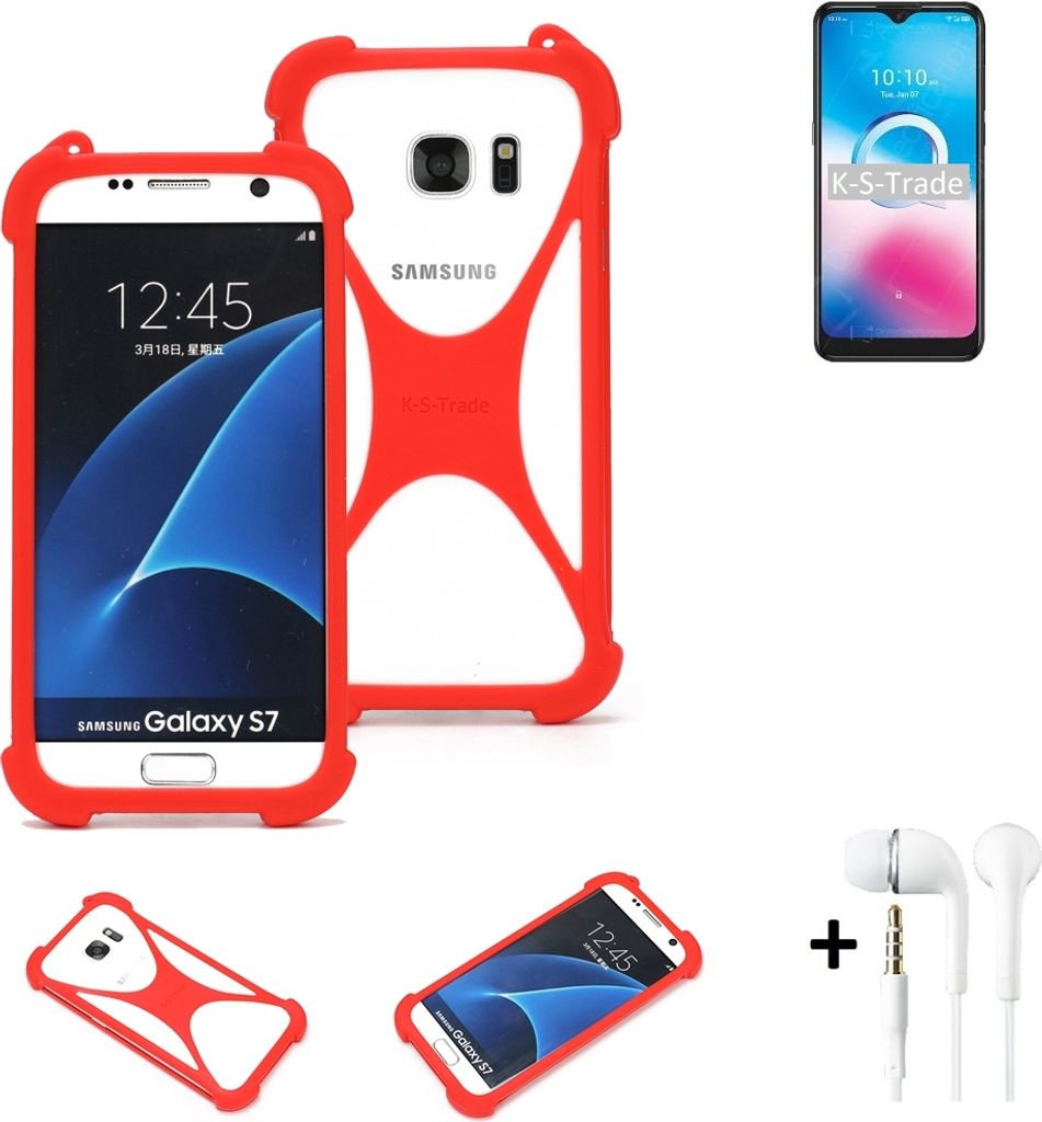 Handy-hülle + Kopfhörer kompatibel mit Alcatel 3L (2020) Produktbild 