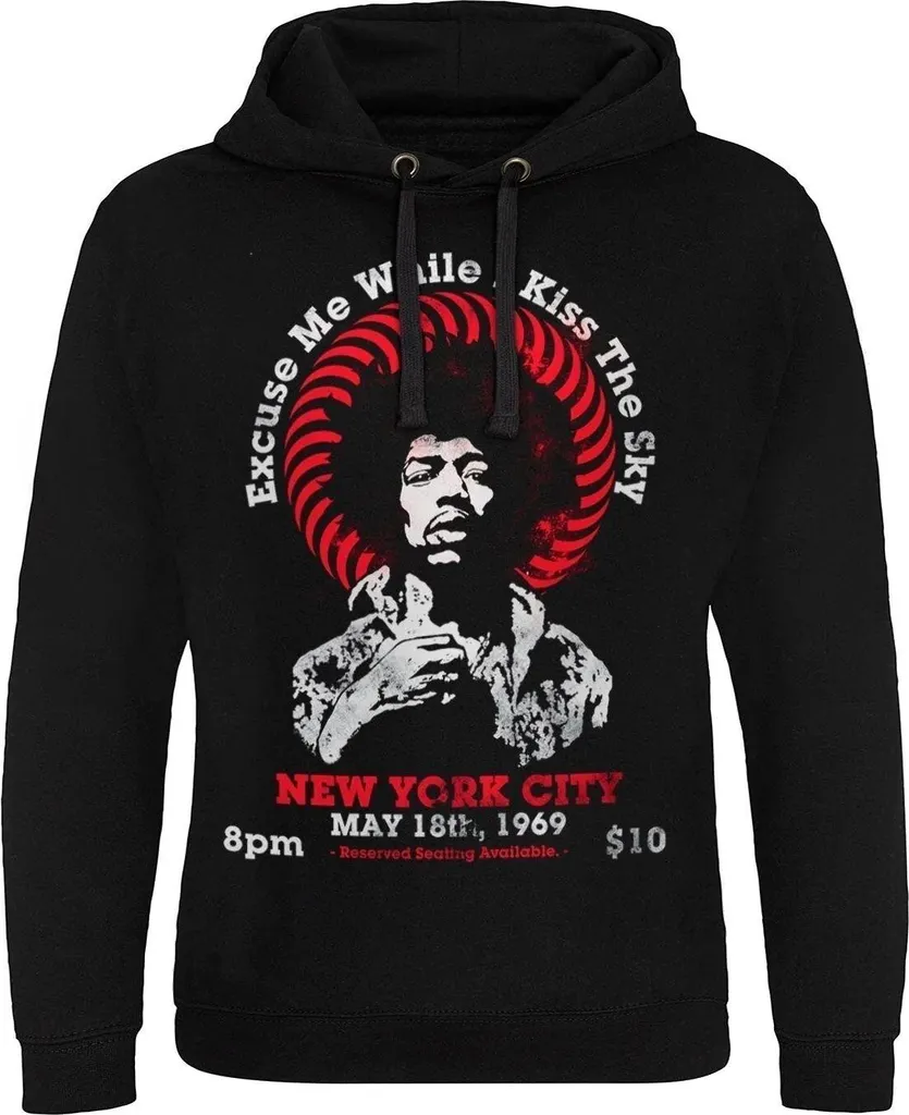 Sweat Rock Jimi Hendrix pour Concert et Quotidien, Noir M Epic