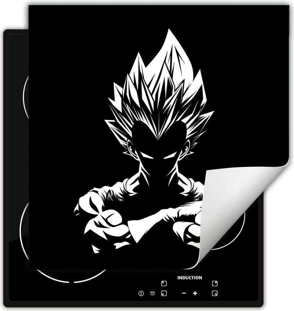 DarHaus Herdabdeckplatte 60x52 cm Anti Rutsch Matte Aufrollbar, schwarz - Vegeta