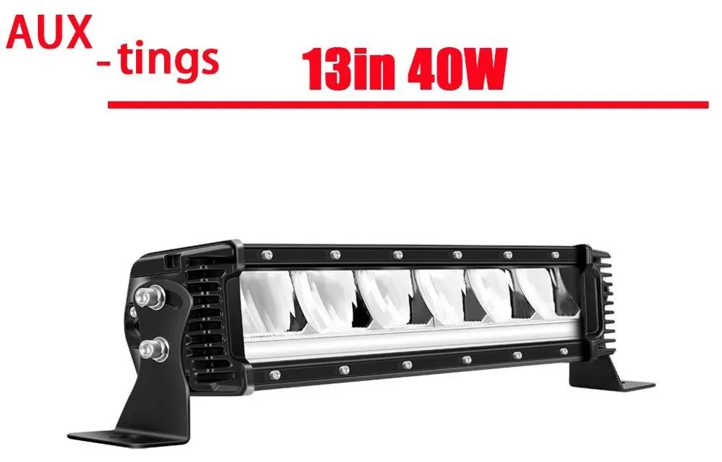 Éclairage LED sans fil 40W pour chantier et conduite de nuit Combo