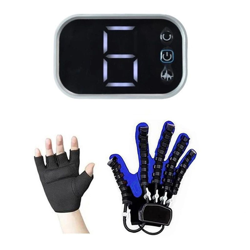 Robotische Rehabilitations handschuhe, 1-9 Stufen – Fingerroboter zur Rehabilitation der rechte Hand XL