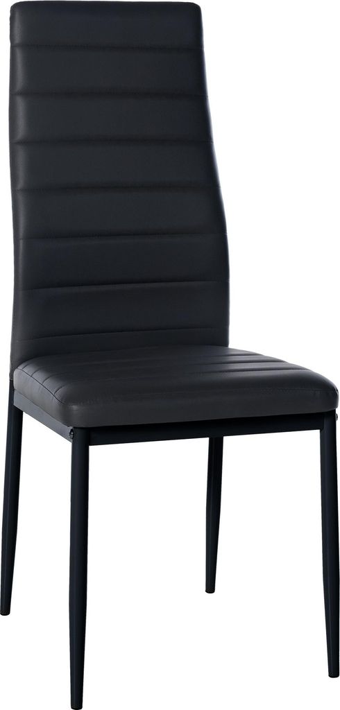 Esszimmerstuhl Mayfair Kunstleder - schwarz Produktbild 