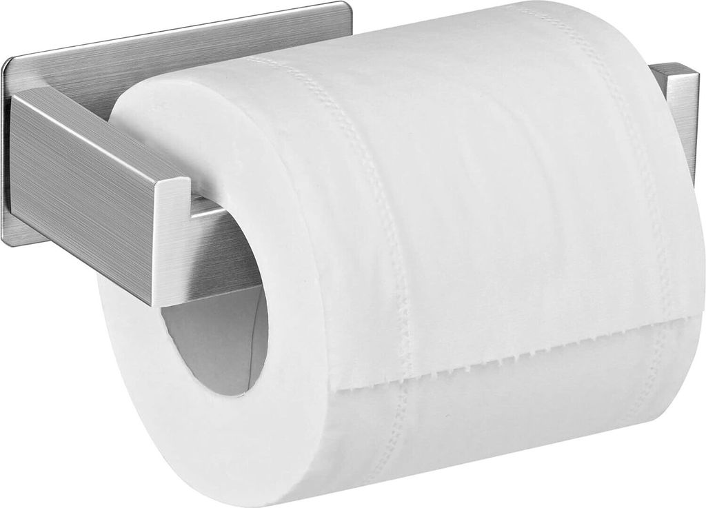 Selbstklebender Toilettenpapierhalter Ohne Bohren – Edelstahl Klopapierhalter für Küche und Badezimmer, Rollenhalter, Klorollenhalter