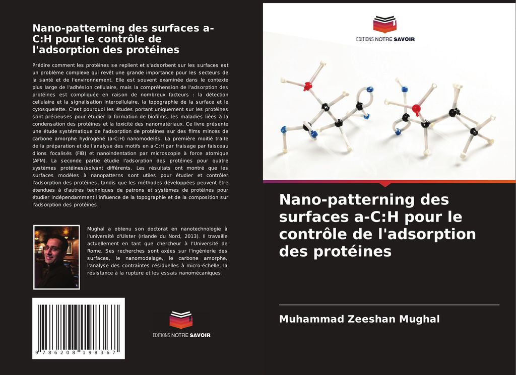 Nano-patterning des surfaces a-C:H pour le contrôle de l'adsorption des protéines