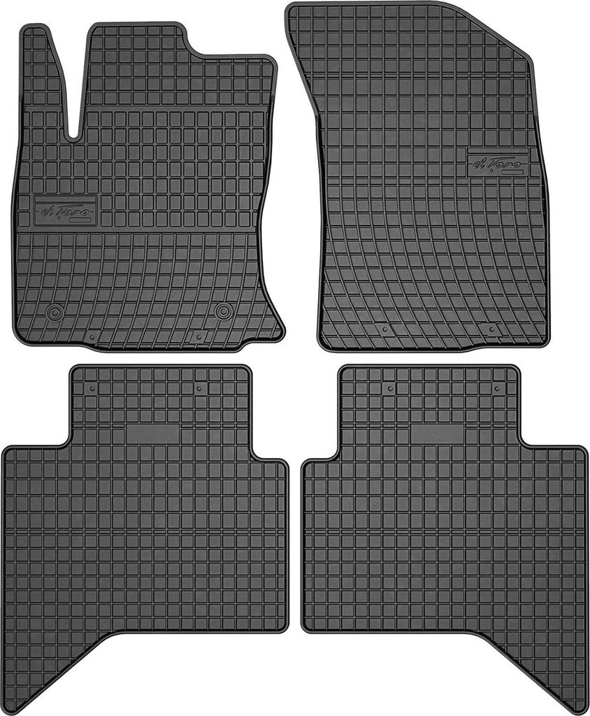 2015-2025 Toyota Hilux VIII dywaniki gumowe czarne 4 szt Zdjęcie produktu 